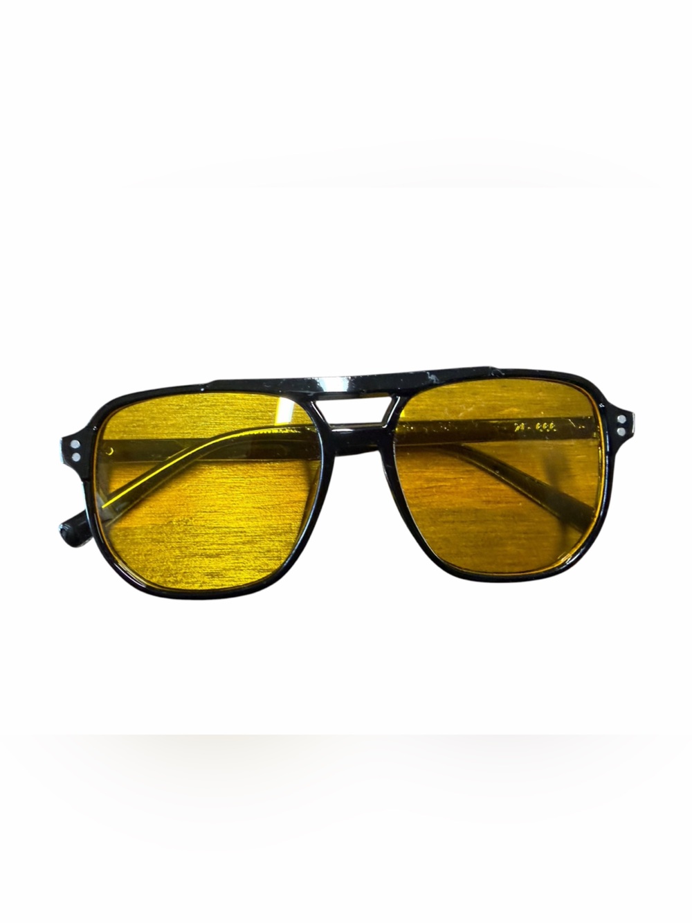 Black Frame Sunglasses with Yellow Lenses
